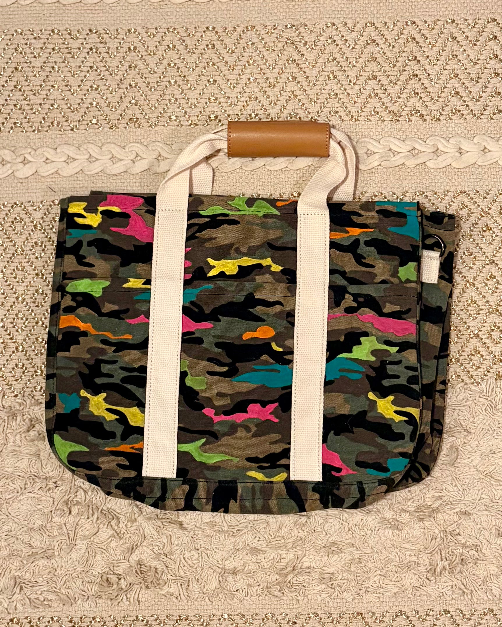 No War Camo Tote