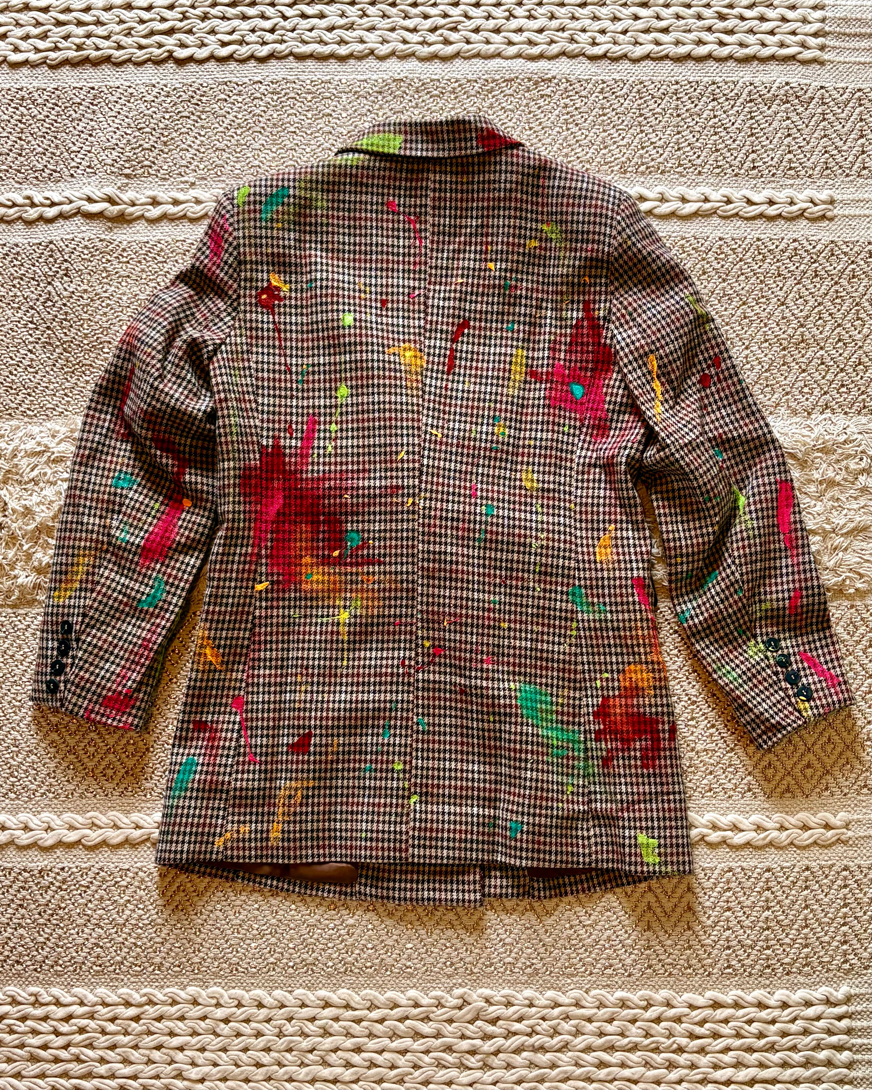 Painter's Color Tweed Blazer Jacket