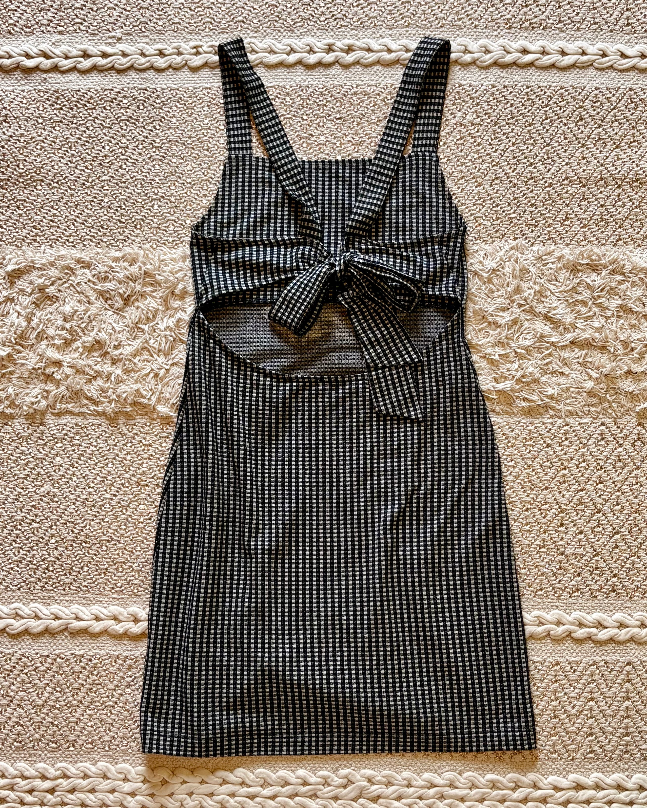 Checkered Lips Dress