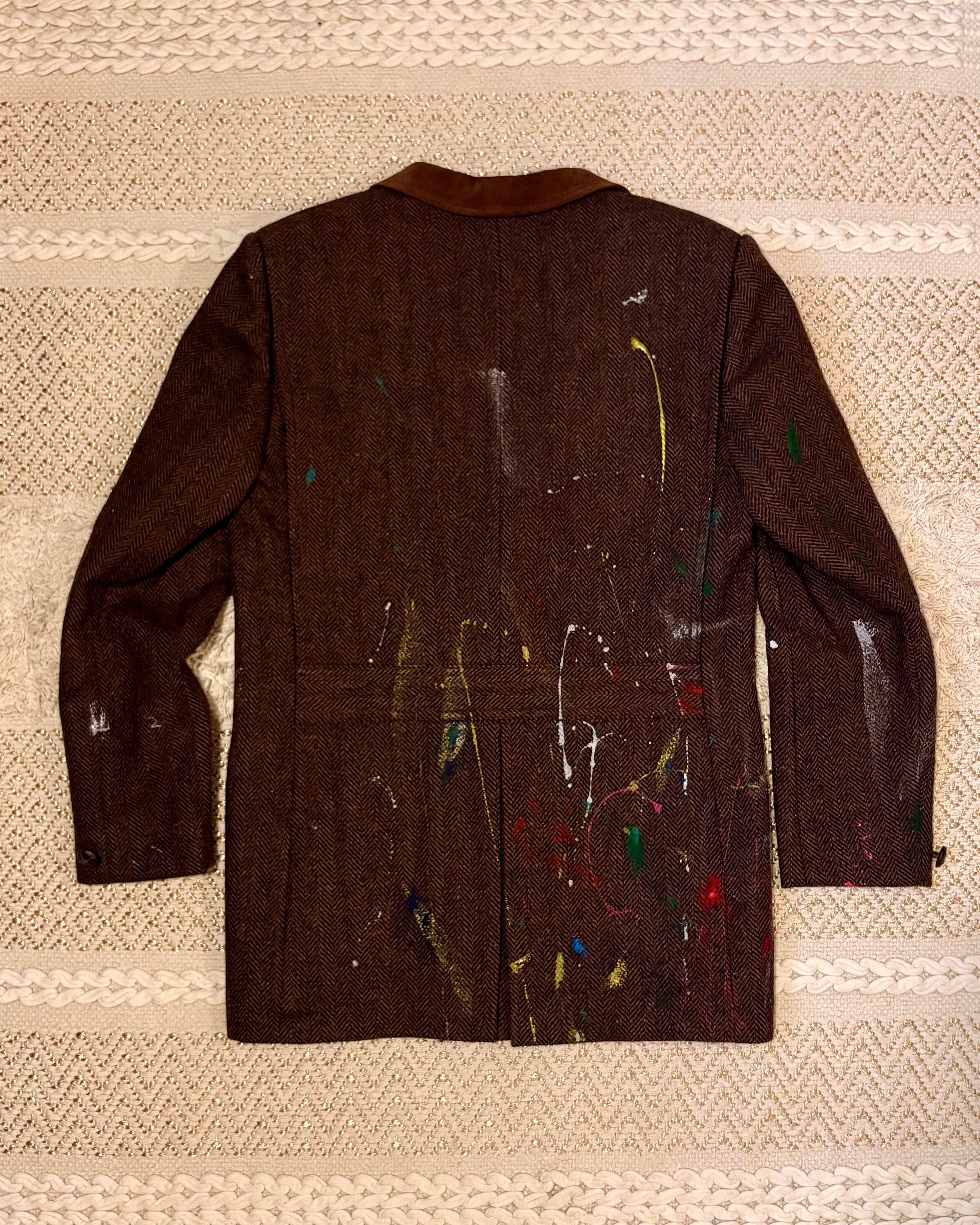 Painter's Tweed & Suede Blazer Jacket