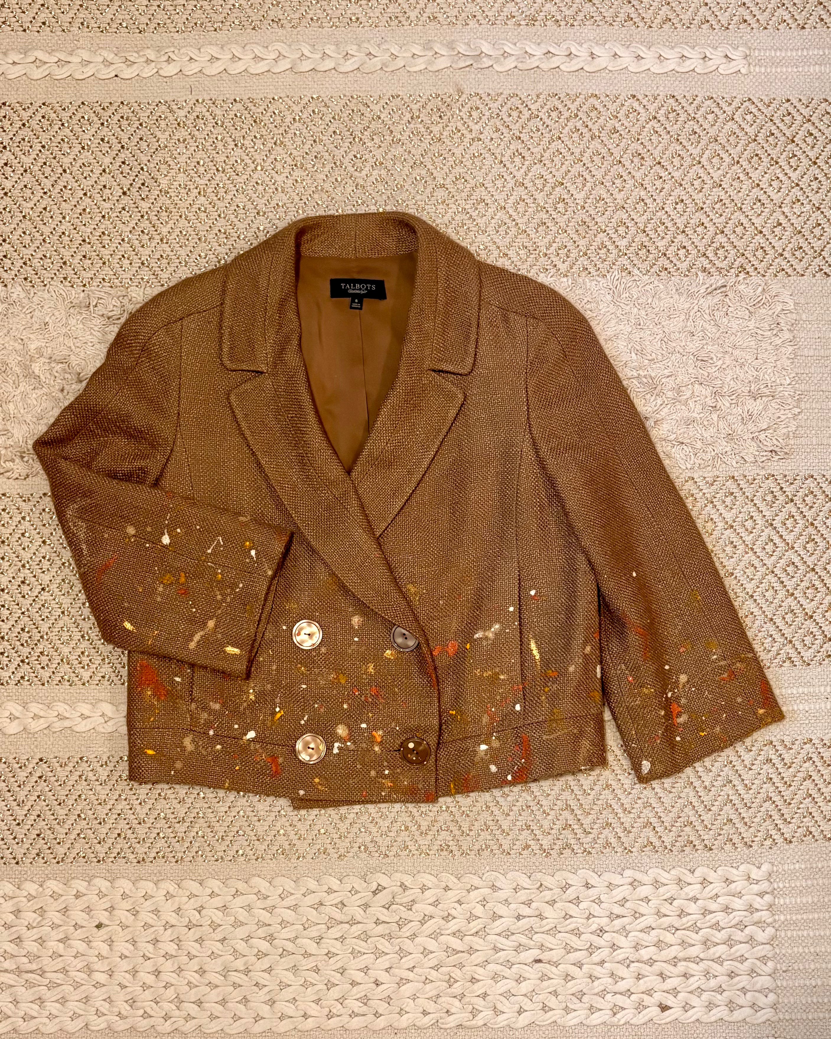 Painter's Gold Tweed Blazer