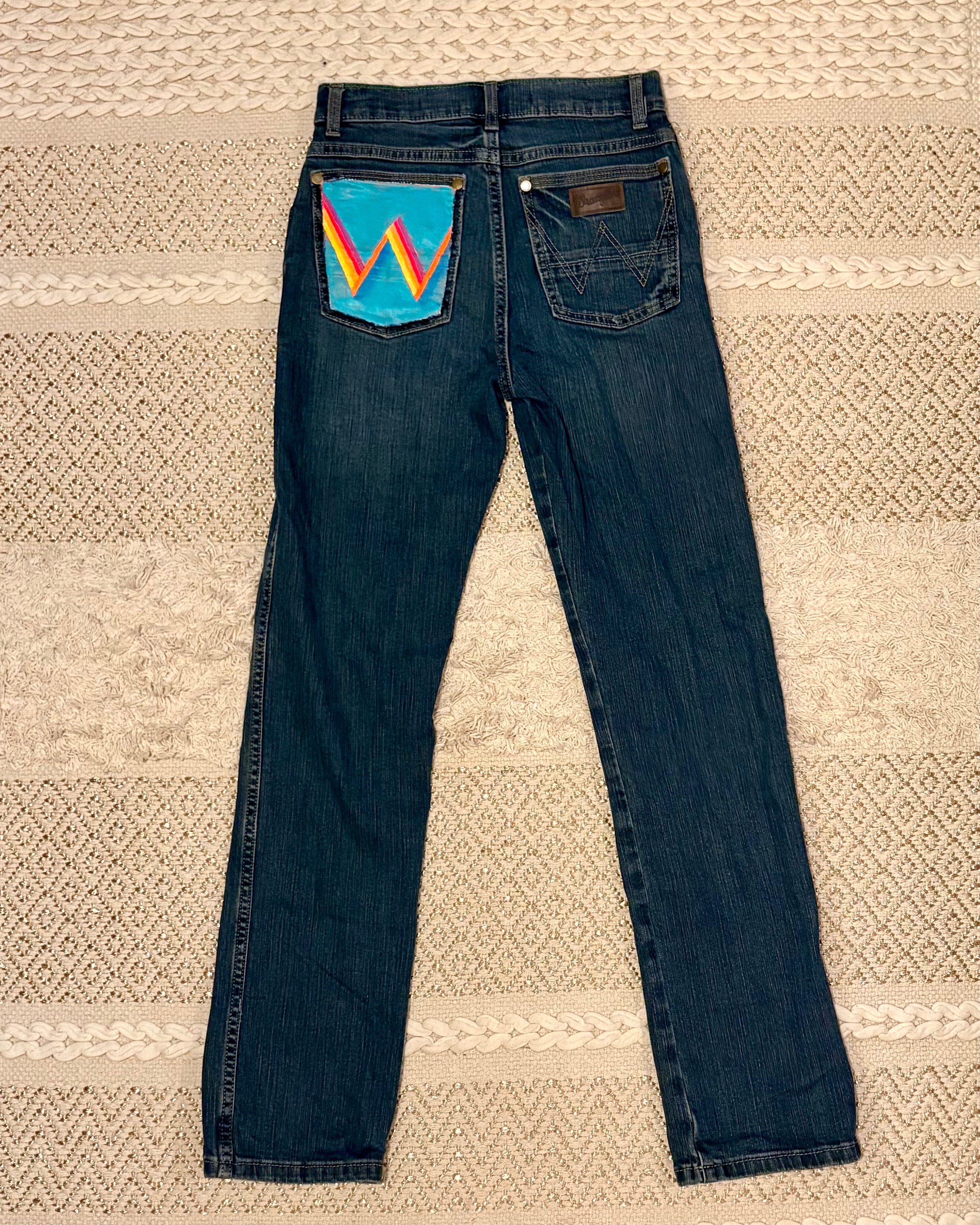 Multi-Tone Vintage Wrangler Denim Pant