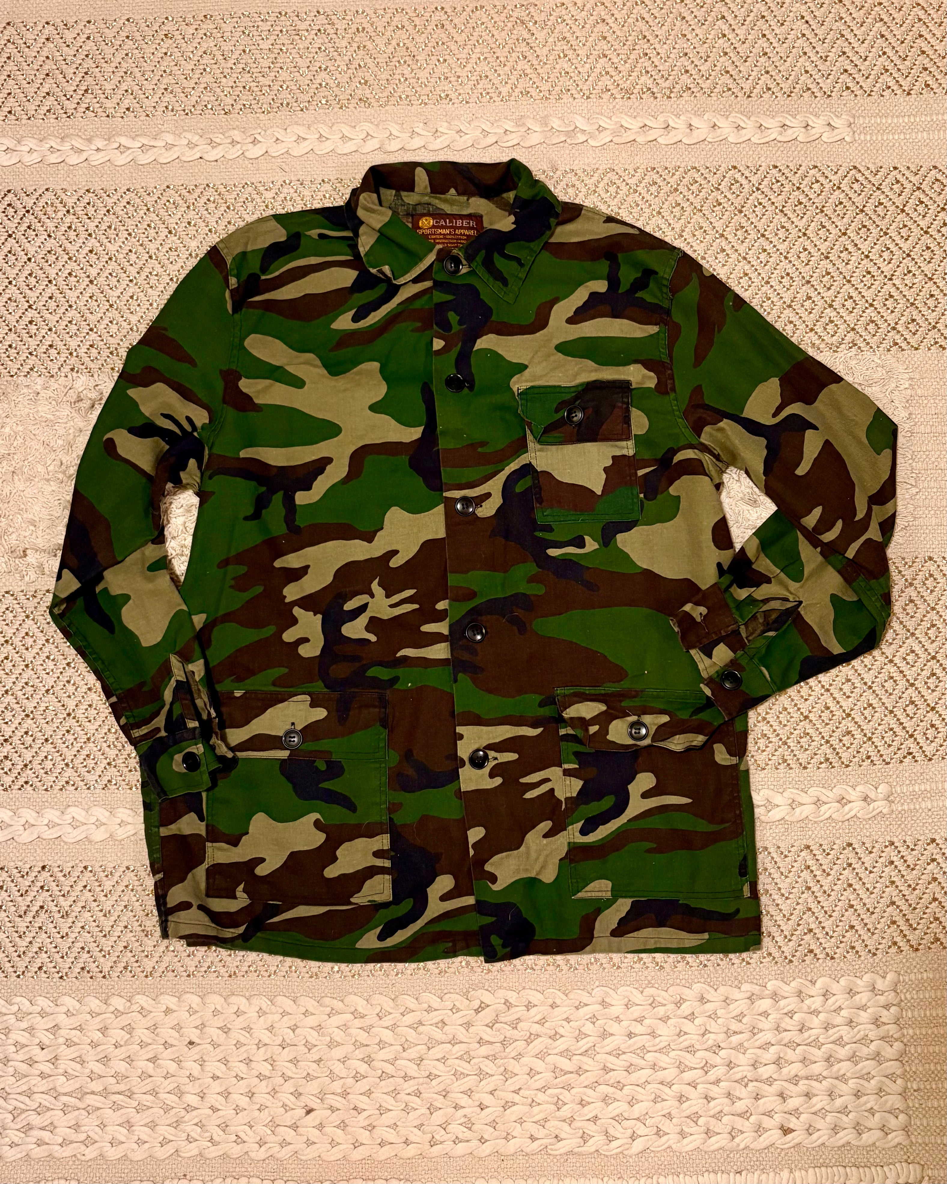 Vintage Camo Pink Lightning Chore Jacket