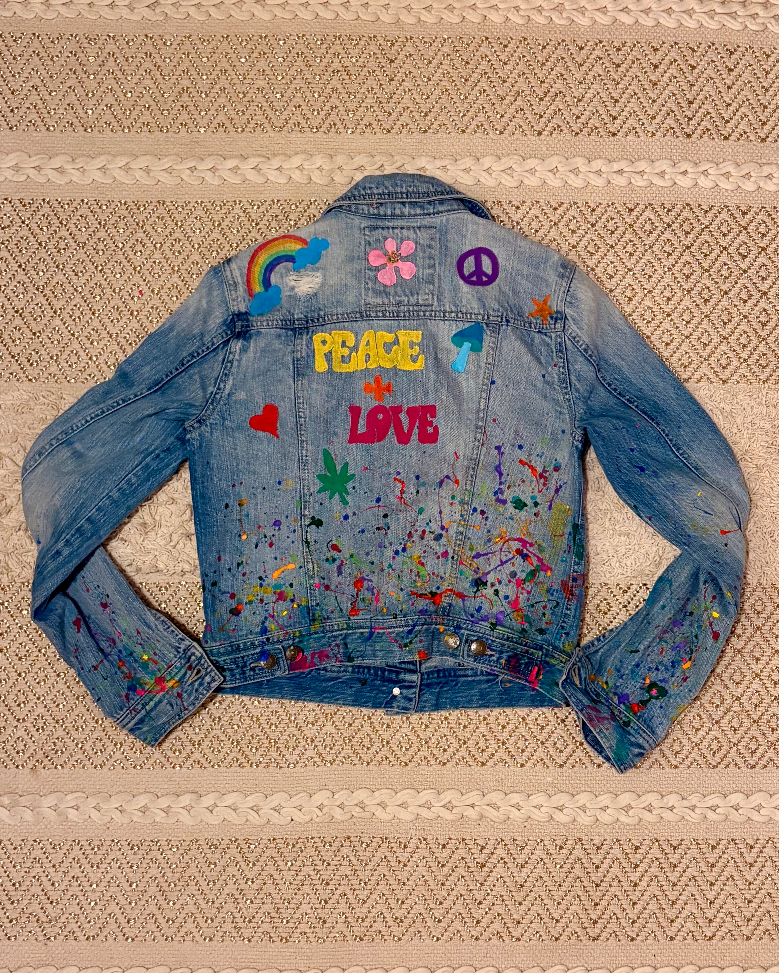 Peace Vintage Denim Jacket