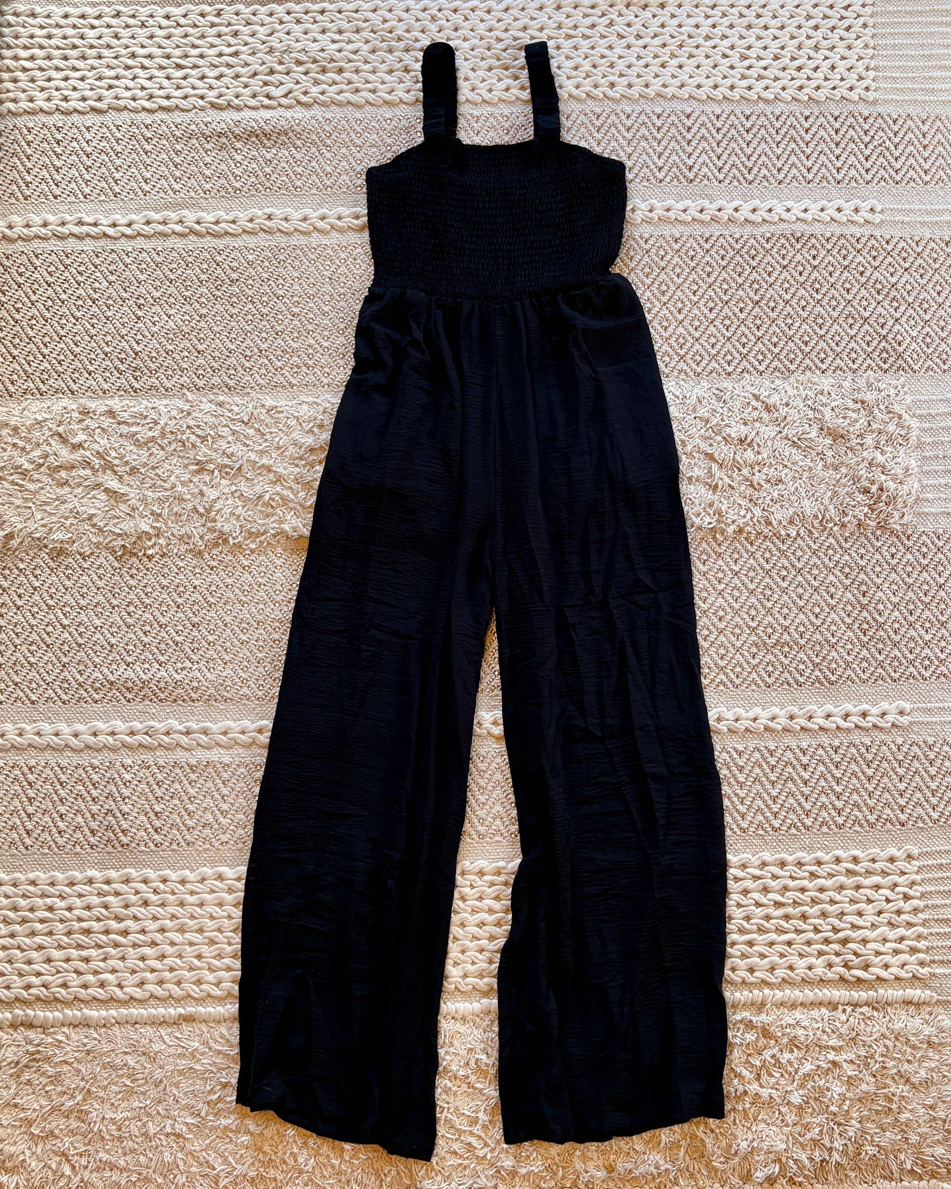Black Cinched Romper