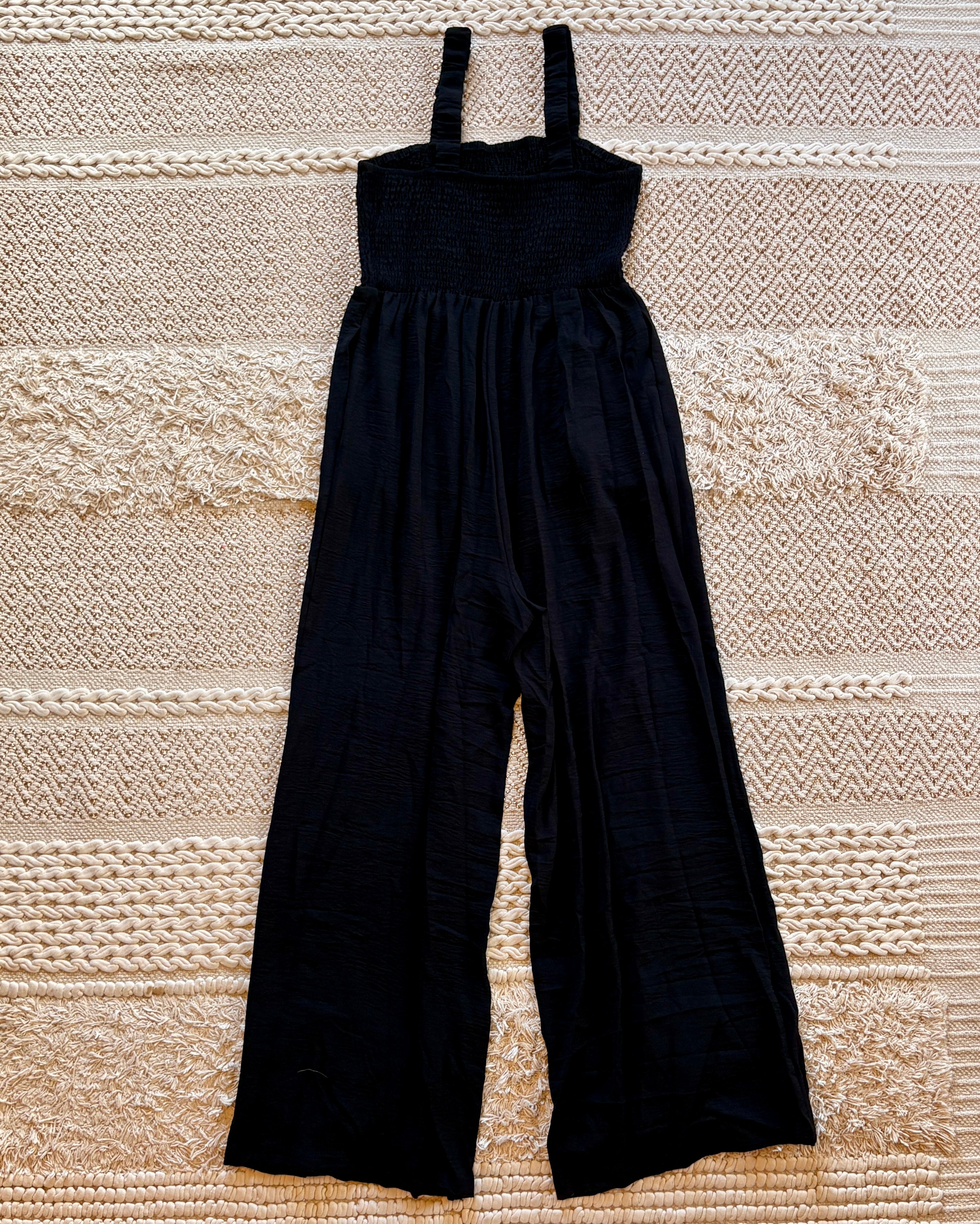 Black Cinched Romper