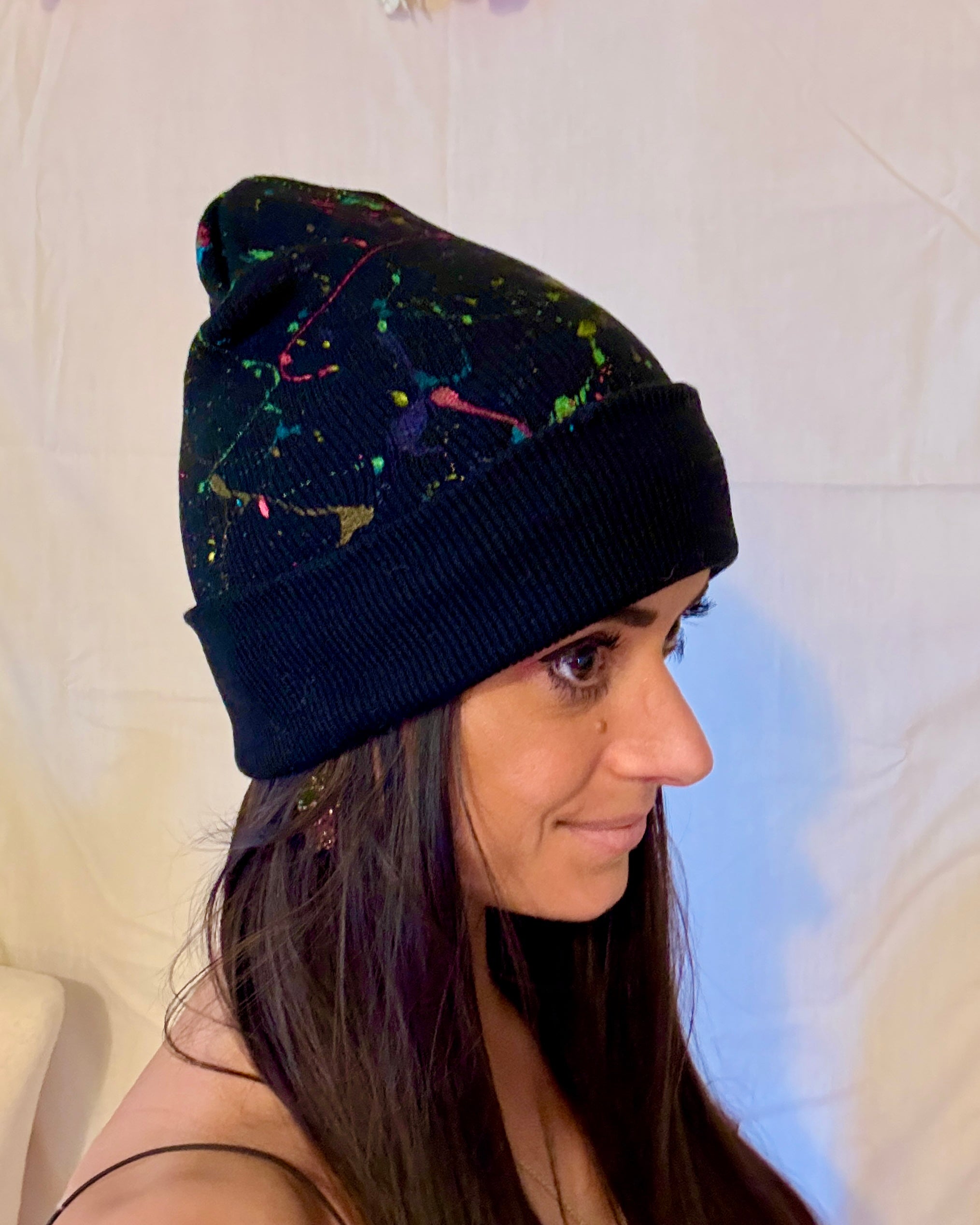 Multi Splattered Beanie