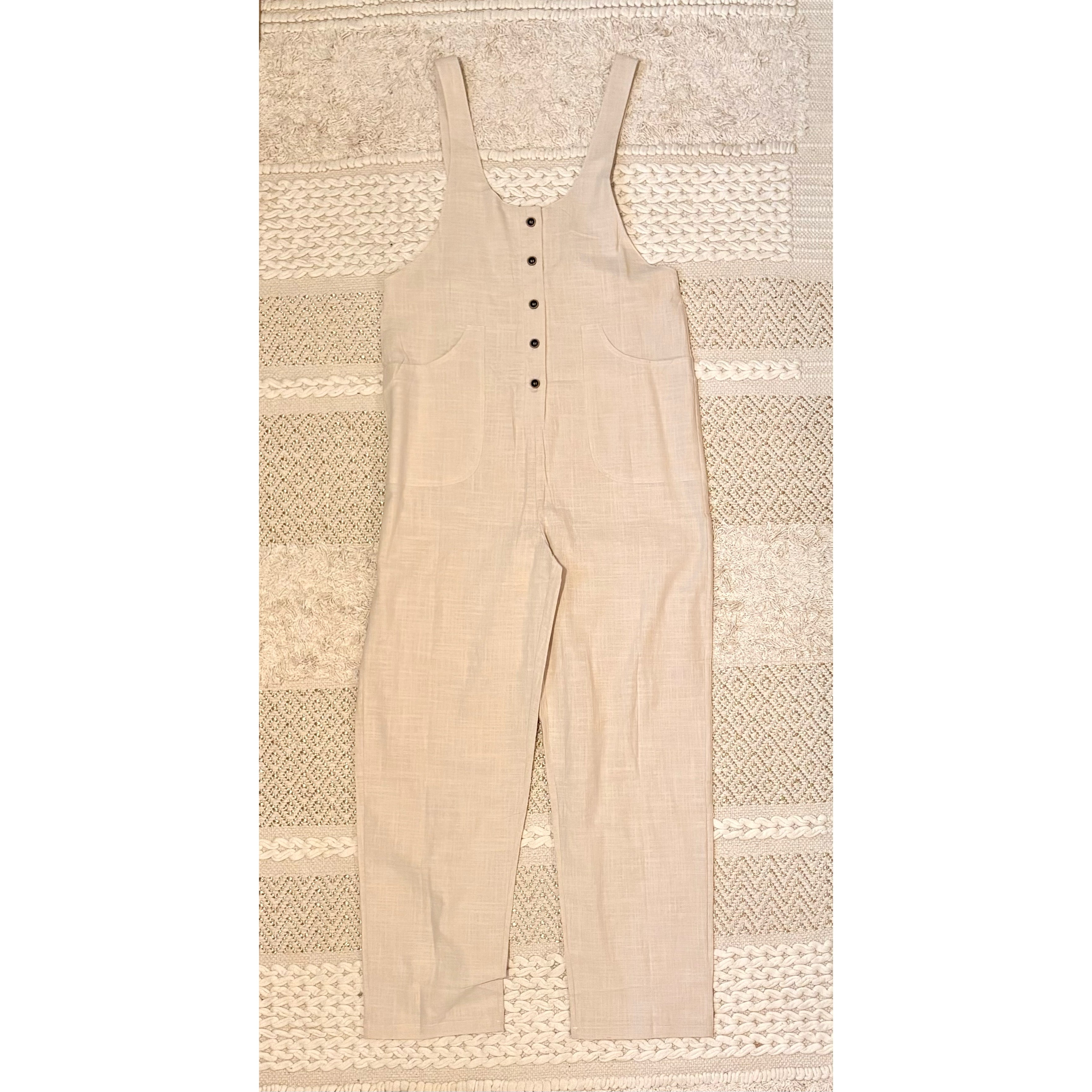 Earth Tone Linen Romper